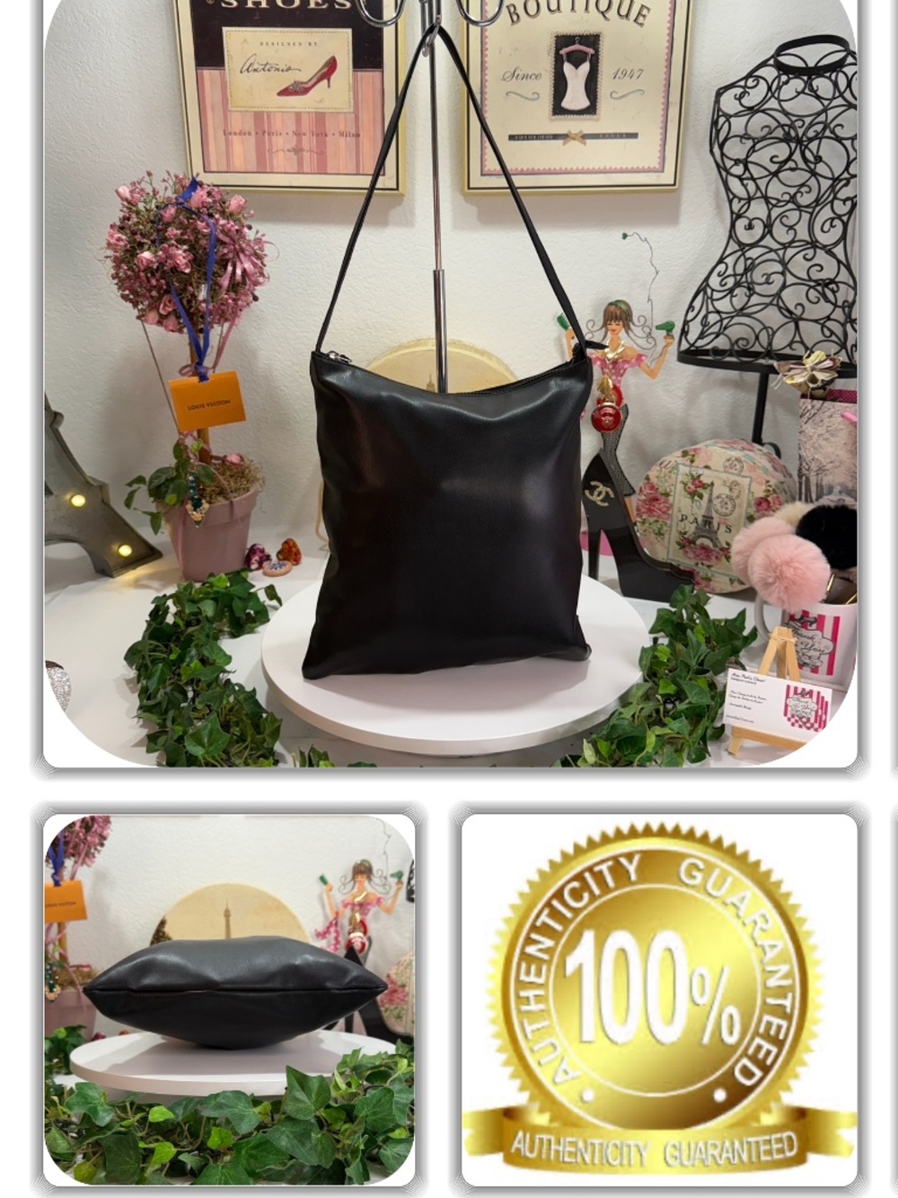 ELEGANT TAHARI BLACK SHOULDER BAG!